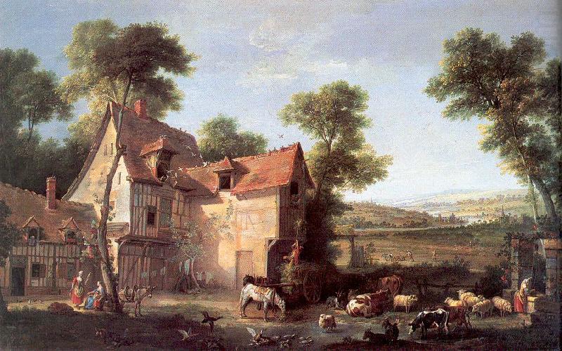 OUDRY, Jean-Baptiste The Farm china oil painting image